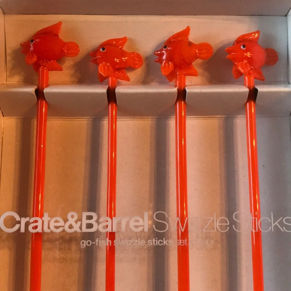 Crate & Barrel Go Fish Swizzle Sticks